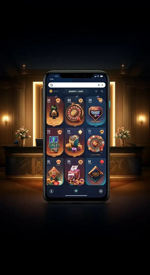 Interface de Julius Casino présentant un aperçu de la vaste sélection de machines à sous, de jeux de table et de son casino en direct immersif, avec des éléments thématiques inspirés de l'Empire romain.