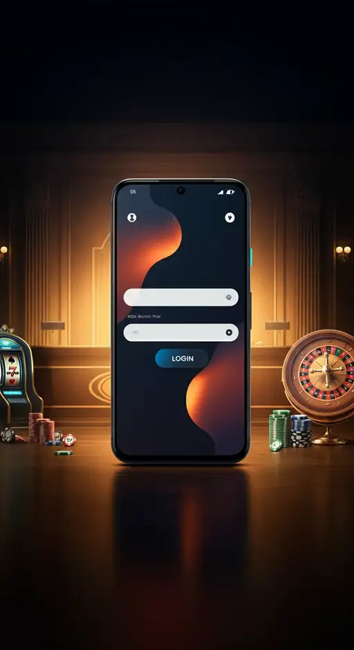 Interface de connexion sécurisée de Julius Casino affichant les champs email et mot de passe, avec des icônes de cadenas et de bouclier symbolisant la protection des données des joueurs.